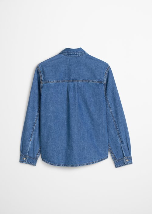 TEENS-BOYS denim overshirt — Light Blue Denim