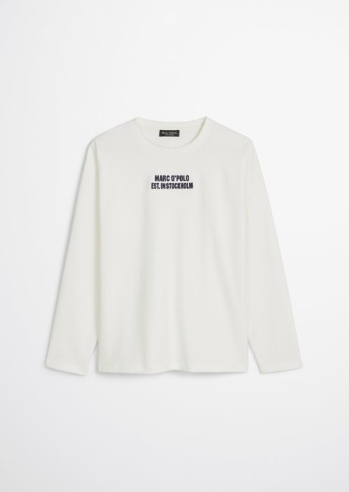 TEENS-BOYS long-sleeved shirt — White Cotton