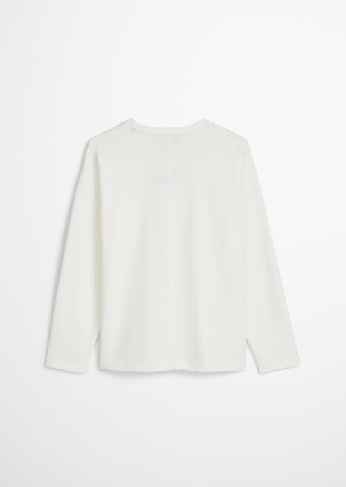 TEENS-BOYS long-sleeved shirt — White Cotton