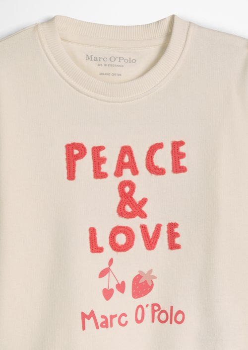 KIDS-GIRLS sweatshirt — White Cotton
