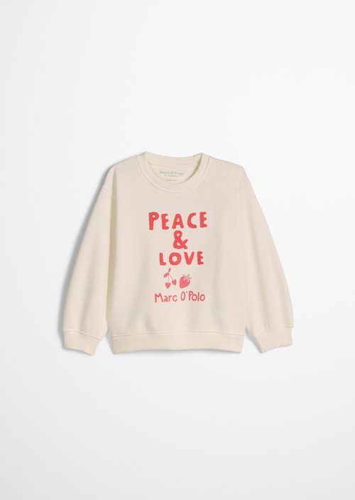 KIDS-GIRLS sweatshirt — White Cotton