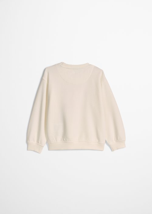 KIDS-GIRLS sweatshirt — White Cotton