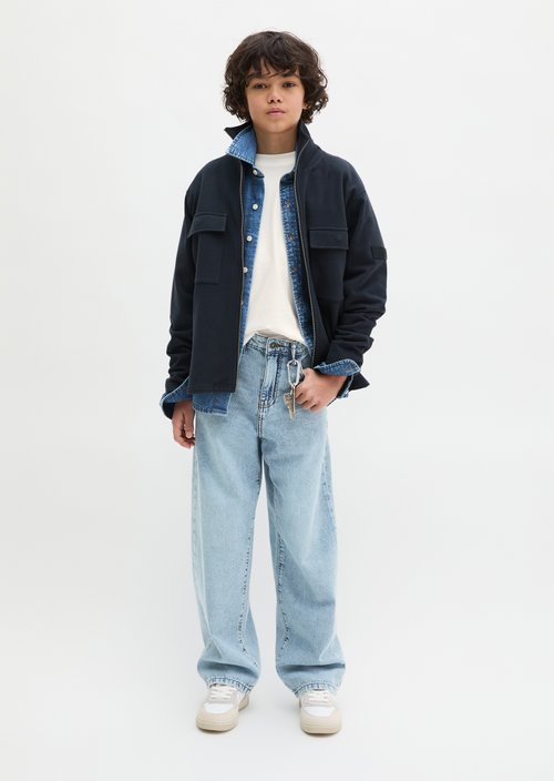 TEENS-BOYS sweat jacket — Dark Navy
