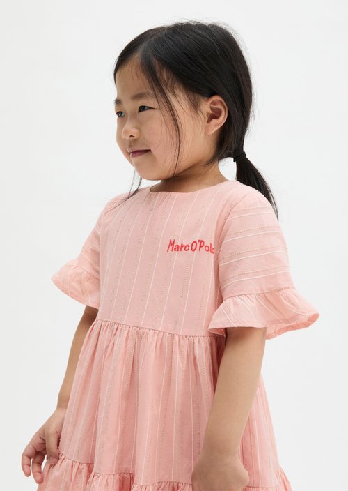 KIDS-GIRLS tiered dress — Red