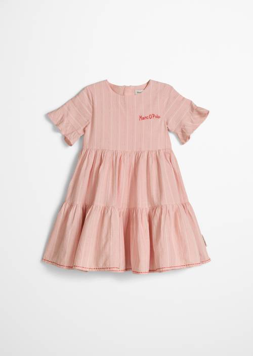 KIDS-GIRLS tiered dress Red in front view