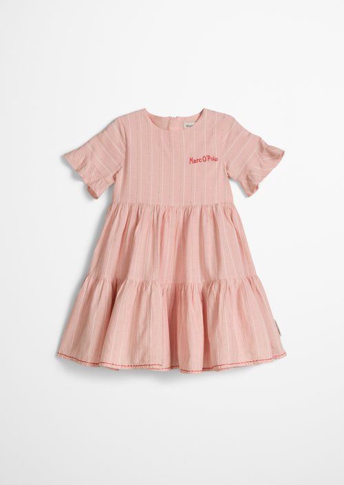 KIDS-GIRLS tiered dress — Red