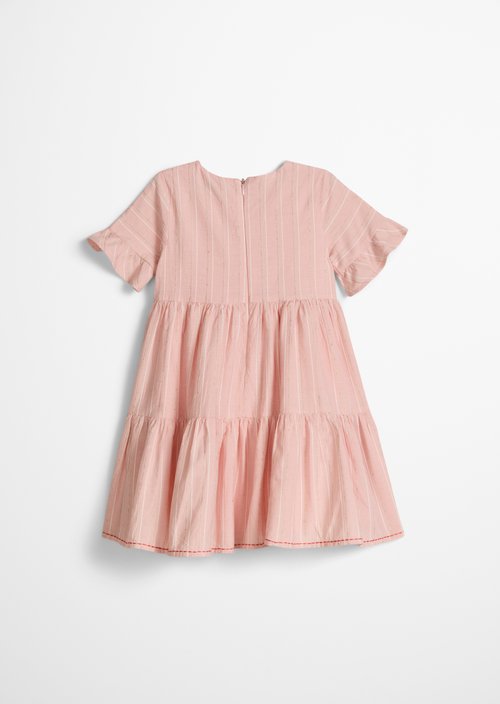KIDS-GIRLS tiered dress — Red