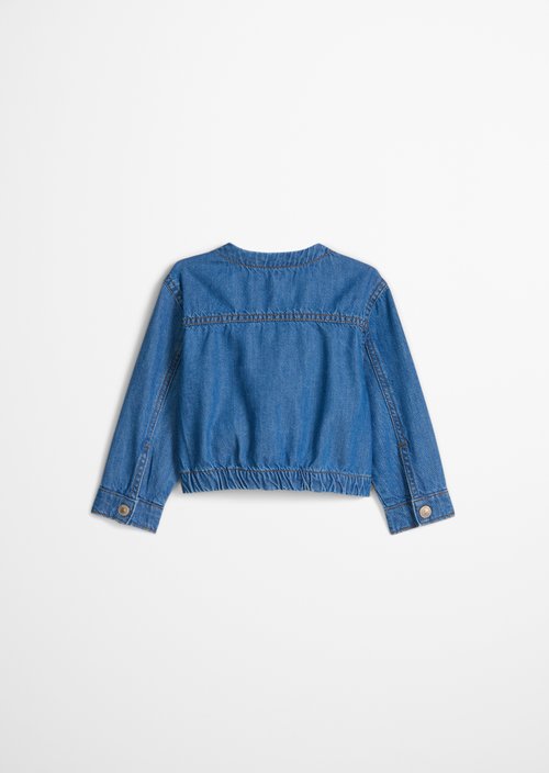 KIDS-GIRLS denim jacket — Mid Blue Denim