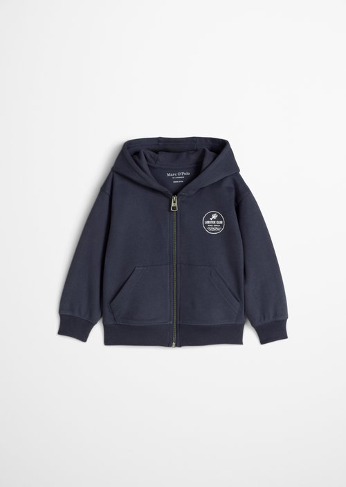 KIDS-BOYS hooded sweat jacket — Blue