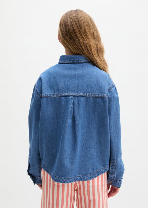 TEENS-GIRLS denim jacket — Mid Blue Denim