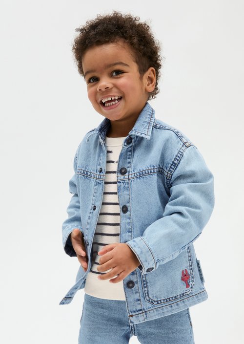 KIDS-BOYS denim jacket — Light Blue Denim