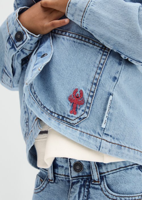 KIDS-BOYS denim jacket — Light Blue Denim