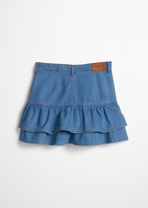 TEENS-GIRLS denim skirt — Mid Blue Denim