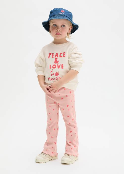 KIDS-GIRLS Leggings Red getragen am Model