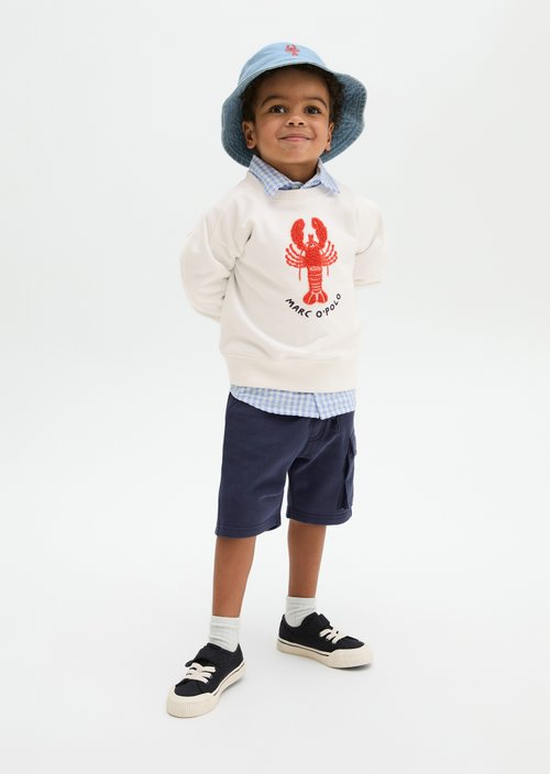 KIDS-BOYS sweatshirt — White Cotton