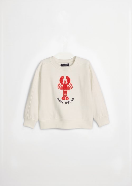KIDS-BOYS sweatshirt — White Cotton