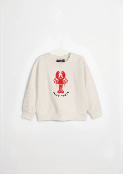 Sweat-shirt KIDS-BOYS White Cotton en vue de face