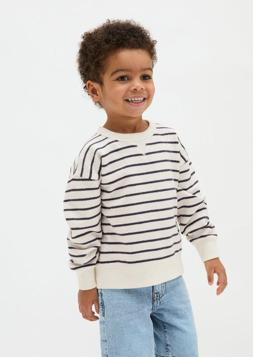 KIDS-BOYS sweatshirt — White Cotton
