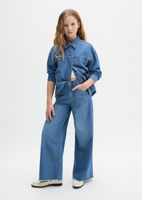 TEENS-GIRLS Jeans — Mid Blue Denim