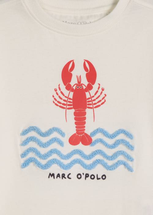 KIDS BOYS T-shirt White Cotton in detail view