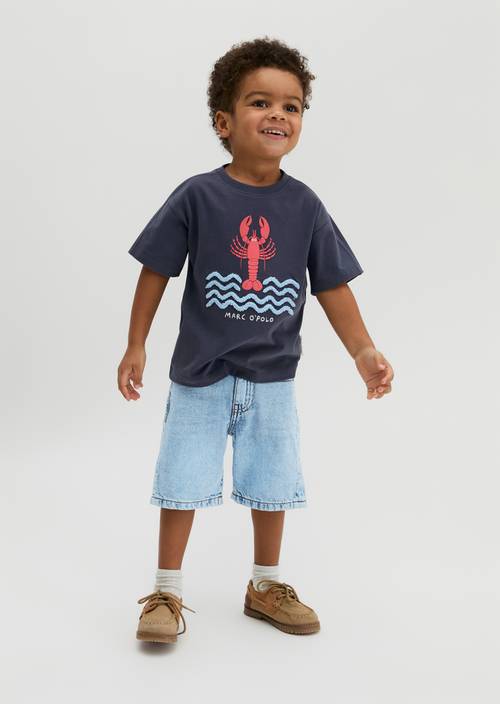 KIDS BOYS T-shirt Blue worn on model