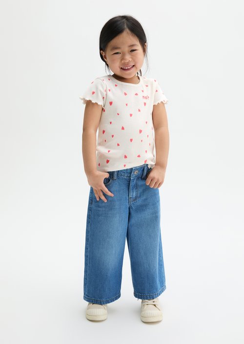 KIDS-GIRLS Jeans — Mid Blue Denim