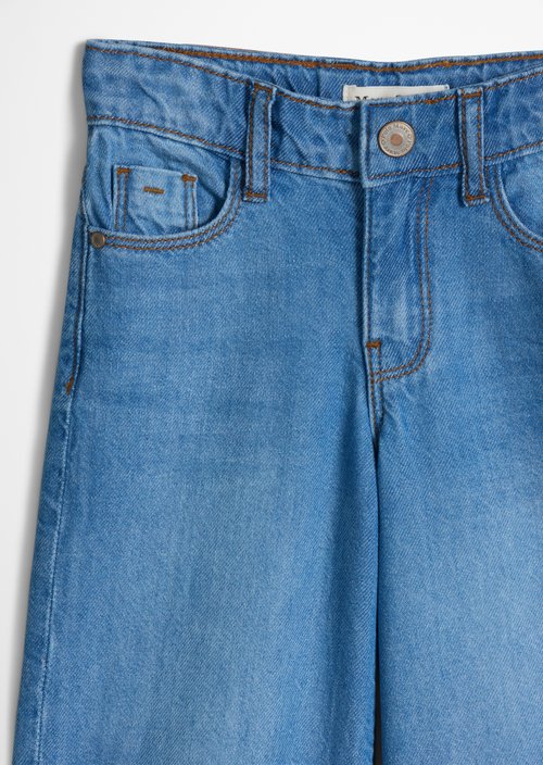 KIDS-GIRLS Jeans — Mid Blue Denim
