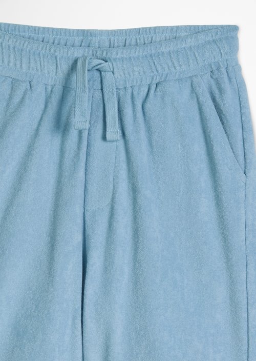 TEENS-BOYS terrycloth Bermuda shorts — Blue (alternate view)