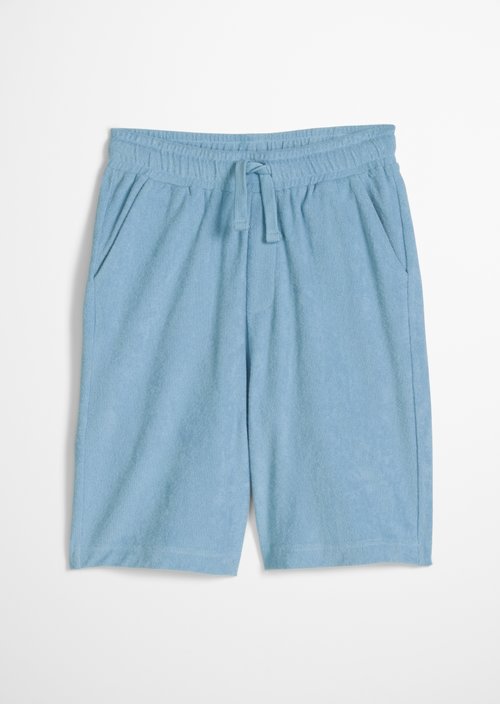 TEENS-BOYS terrycloth Bermuda shorts — Blue