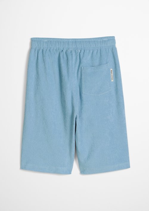 TEENS-BOYS terrycloth Bermuda shorts — Blue