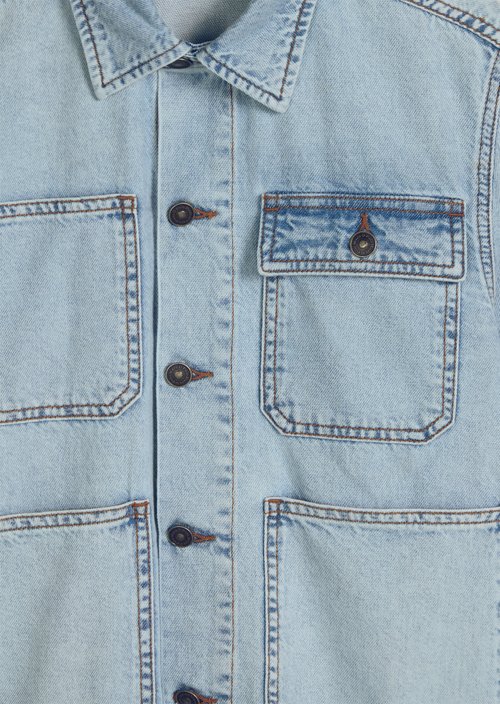 TEENS-BOYS denim jacket — Light Blue Denim