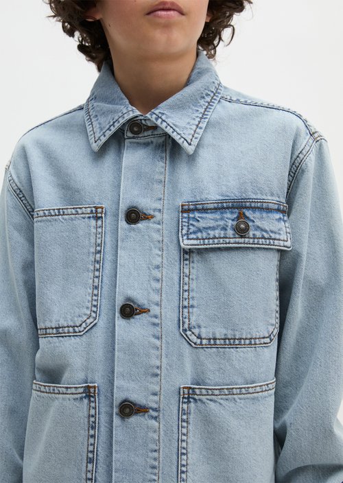 TEENS-BOYS denim jacket — Light Blue Denim