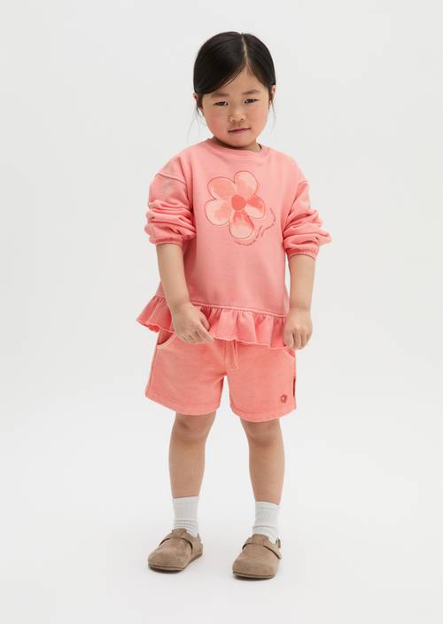 KIDS-GIRLS Sweatshirt Red getragen am Model