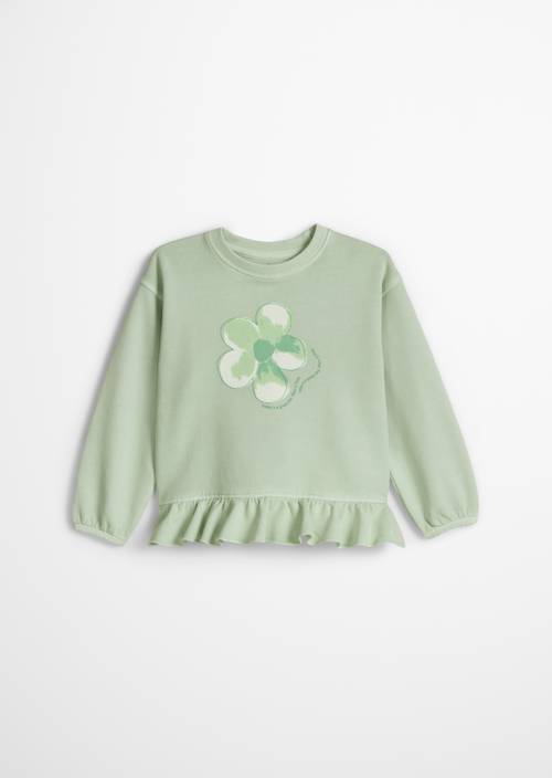 KIDS-GIRLS Sweatshirt Green in Frontalansicht