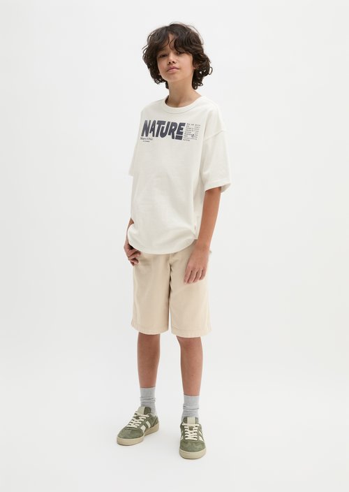 TEENS-BOYS T-shirt — White Cotton