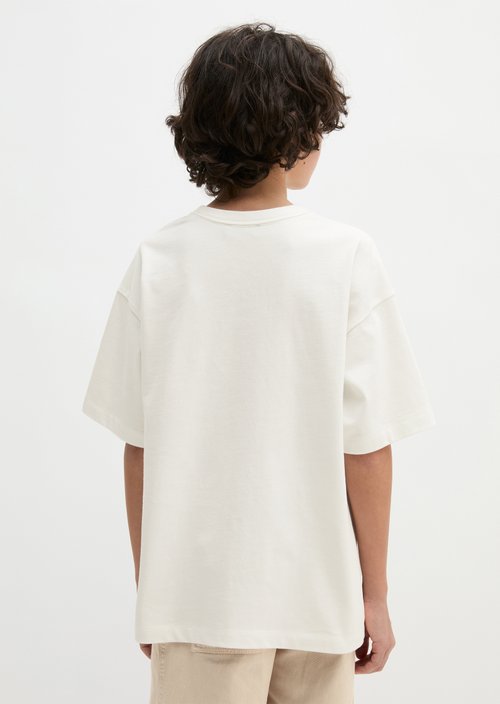 TEENS-BOYS T-shirt — White Cotton