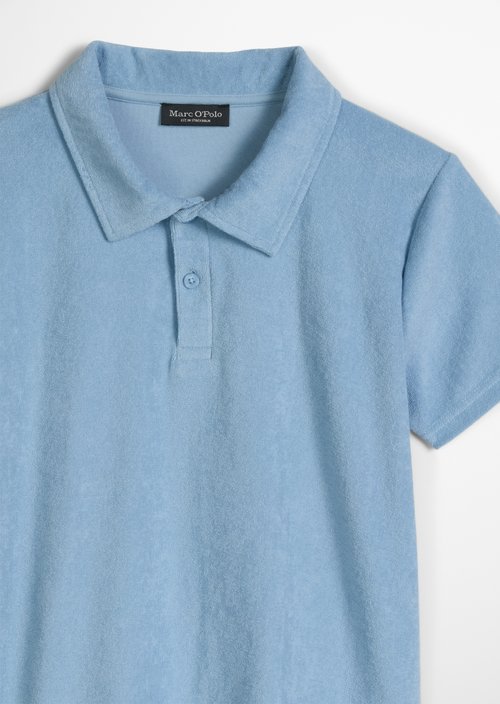 TEENS-BOYS terry cloth polo shirt — Blue