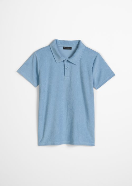 TEENS-BOYS terry cloth polo shirt — Blue