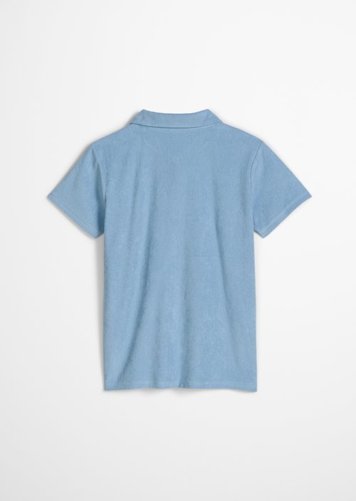 TEENS-BOYS terry cloth polo shirt — Blue