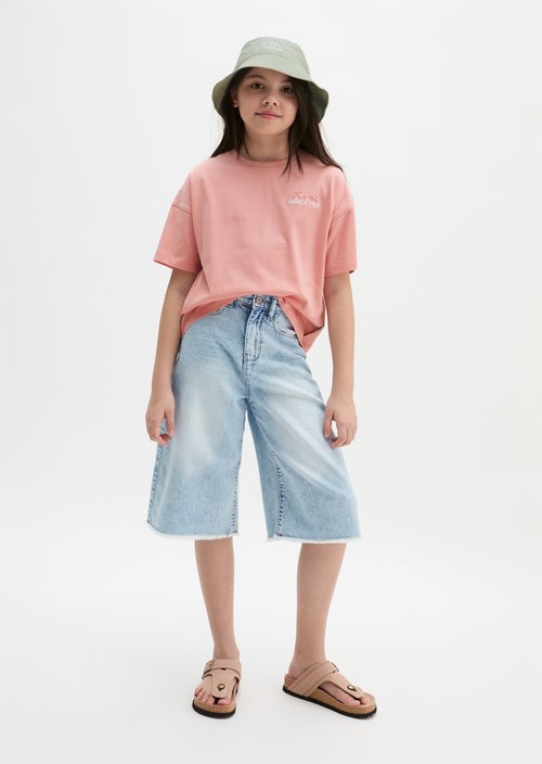 TEENS-GIRLS denim shorts — Light Blue Denim
