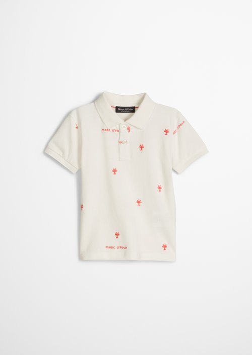 KIDS-BOYS polo shirt — White Cotton