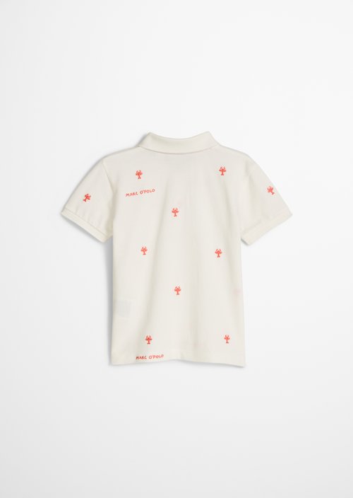 KIDS-BOYS polo shirt — White Cotton