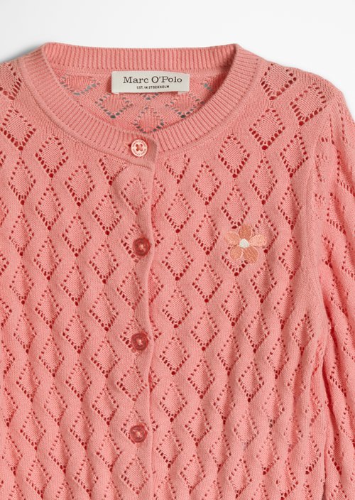 KIDS-GIRLS cardigan — Red (alternate view)