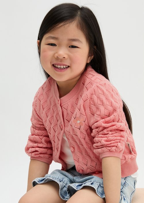 KIDS-GIRLS cardigan — Red