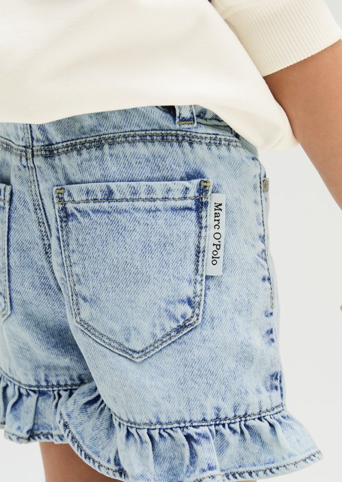 KIDS-GIRLS denim shorts — Mid Blue Denim