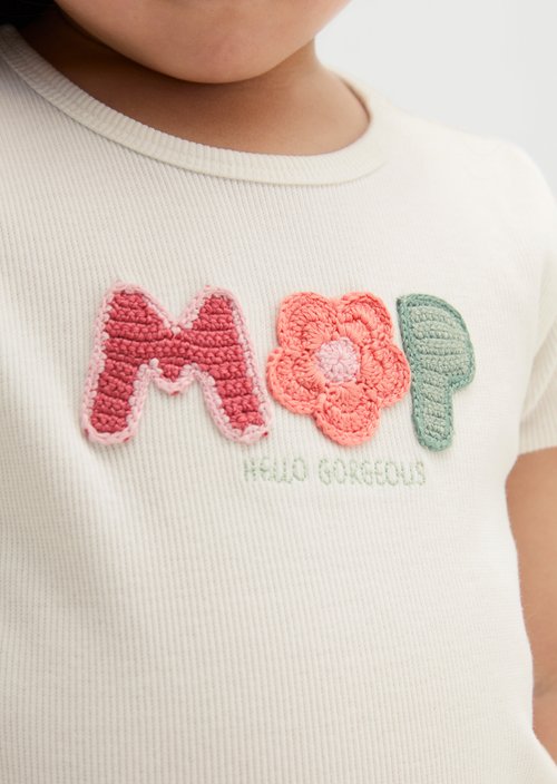 KIDS-GIRLS T-Shirt — White Cotton