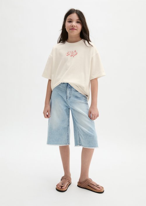 TEENS-GIRLS T-Shirt — White Cotton