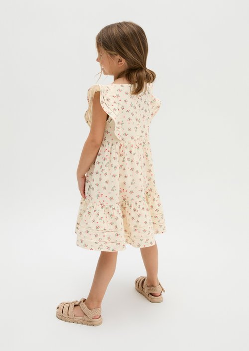 KIDS-GIRLS dress — White Cotton