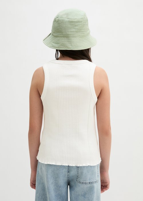 TEENS-GIRLS Top — White Cotton