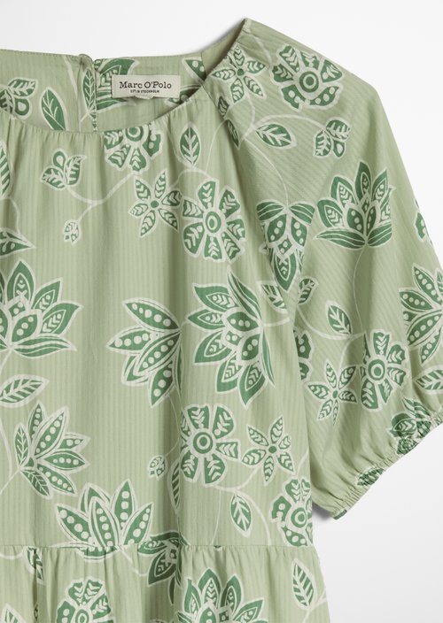 TEENS-GIRLS tiered dress — Green